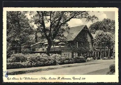 AK Wildeshausen i. Oldbg., Gasthof Gut Altona, Inh. H. Ahrmann