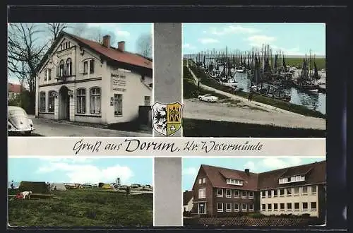 AK Dorum, Simgens Hotel, Kanal, Campingplatz