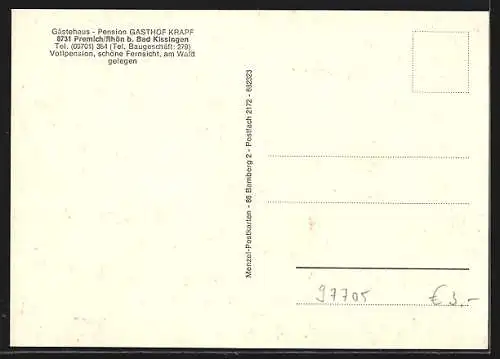 AK Premich /Rhön, Gasthaus und Pension Gasthof Krapf