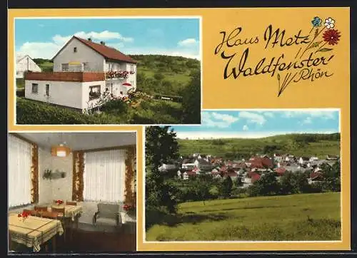 AK Waldfenster /Rhön, Gasthaus und Pension Metz