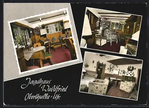 AK Oberthulba /Ufr., Weinrestaurant u. Café Jagdhaus Waldfried