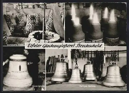 AK Brockscheid, Eifeler Glockengiesserei, Ausbrennen der Formen, Modellglocke