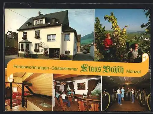 AK Osann-Monzel /Mosel, Hotel-Pension und Weingut Klaus Brösch-Kiebel