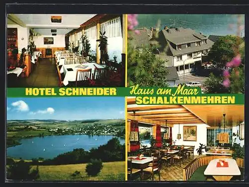 AK Schalkenmehren /Eifel, Hotel Schneider, Haus am Maar