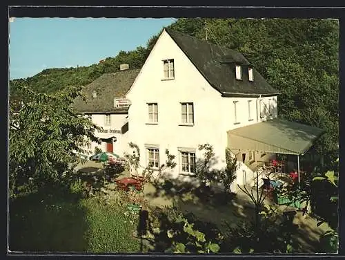 AK St. Goar-Gründelbachtal, Gasthaus und Hotel-Pension Friedenau von Hermann Sutter