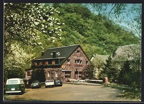 AK Burgen /Mosel, Gasthaus Schmausemühle mit Pension