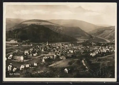 AK Bad Nassau, Panoramablick auf den Ort