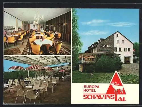 AK Strotzbüsch /Eifel, Europa-Hotel Schau ins Tal mit Restaurant