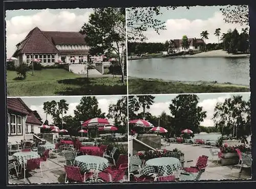 AK Stuckenborstel über Rotenburg, Raststätte Grundbergsee von H. Peters