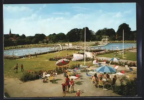 AK Harpstedt im Walde, Blick auf das Freibad