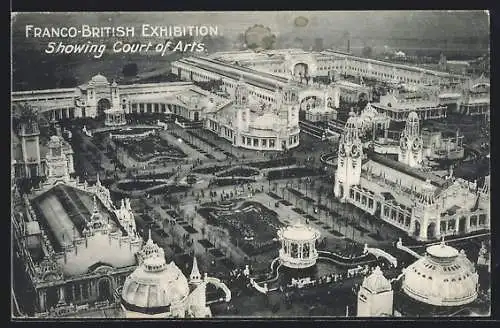 AK London, Franco-British Exhibition, Showing Court of Arts