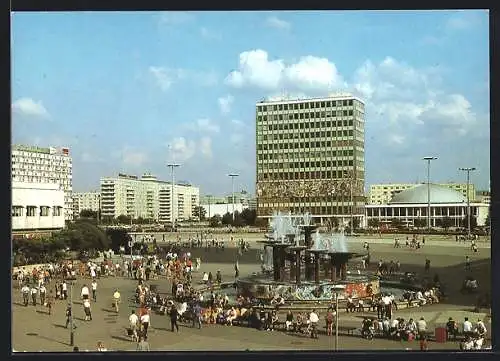 AK Berlin, Brunnen am Alexanderplatz