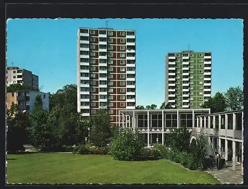 AK München-Bogenhausen, moderne Architektur, die Parkstadt, Hochhäuser