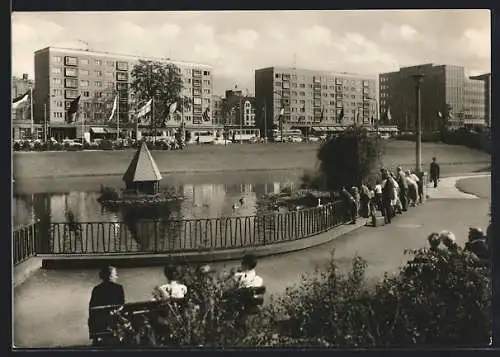 AK Leipzig, Georgiring mit Schwanenteich