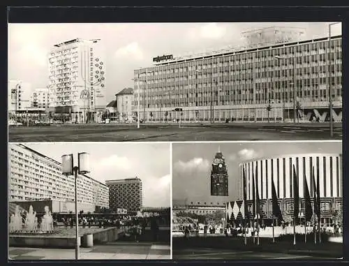 AK Dresden, Pirnaischer Platz, Prager Strasse, Filmtheater