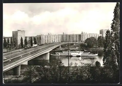 AK Dresden, Blick auf die Dr.-Friedrich-Brücke