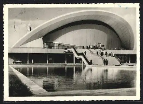 AK Berlin, Kongresshalle mit Teich