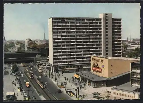 AK Berlin, Hochhaus am Zoo mit Zoo-Palast Kino