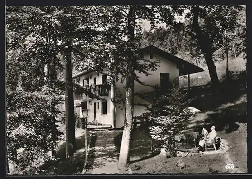 AK Berchtesgaden, Privatsanatorium Haus Lugeck, Kursanatorium und Solebad