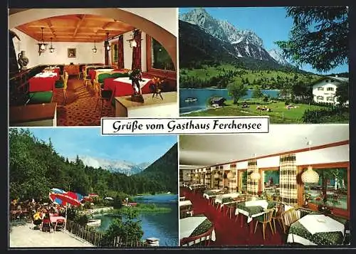 AK Mittenwald, Gasthaus Ferchensee, Bes. Luis Zunterer