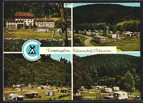 AK Wildbad /Schwarzwald, Gasthof und Pension Kleinenzhof mit Campingplatz