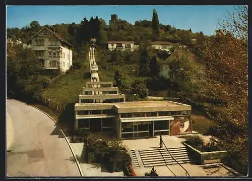 AK Karlsruhe-Durlach, Turmbergbahn Talstation