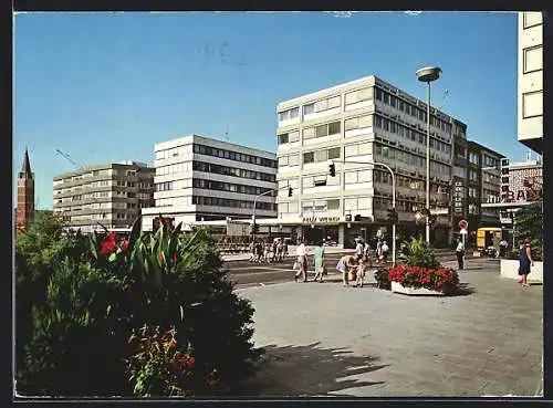AK Pforzheim, Marktplatz, die Westseite