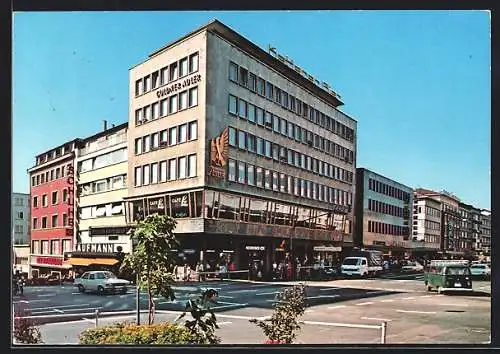 AK Pforzheim, Partie am Leopoldplatz