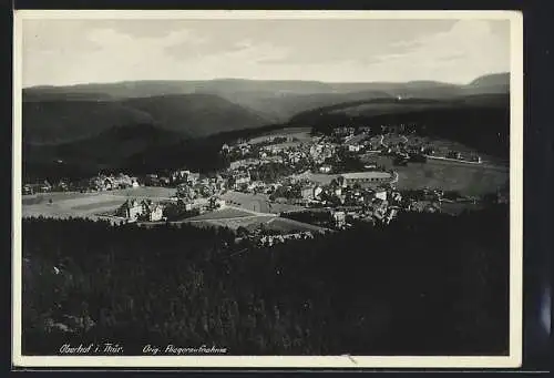 AK Oberhof i. Thür., Gesamtansicht vom Flugzeug aus