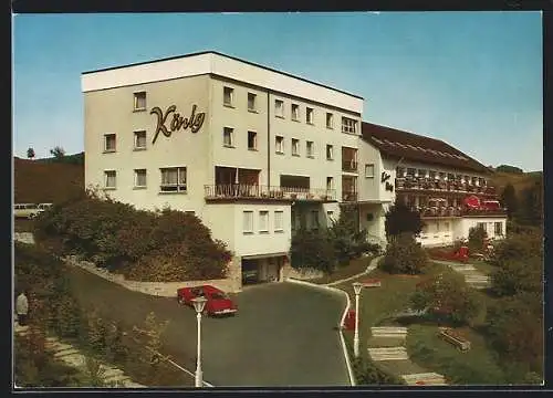 AK Bad Mergentheim, Das Kurhaus König Sanatorium, Inh. Fam. Jurgan-König, Erlenbachweg 21