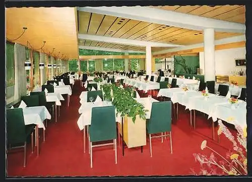 AK Bad Mergentheim, Das Hotel Kurhaus, Ansicht des grossen Speisesaals