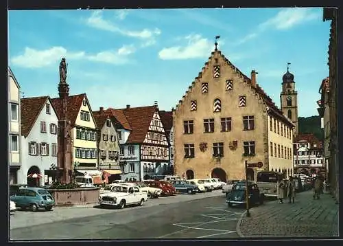 AK Bad Mergentheim, Oberer Markt, Hans-Heinrich-Ehrler-Platz