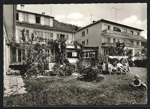 AK Bad Mergentheim, Kur-Anstalten Villa Tauberblick und Haus Kreusser, Edelfinger Str. 21, Inh. Fam. L. Kreusser