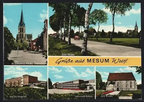 AK Mesum, St. Johannes-Kirche, Marien-Hospital, Johannes-Schule, Alte Kirche