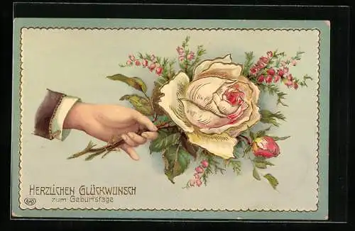 AK Rosengeschenk zum Geburstag