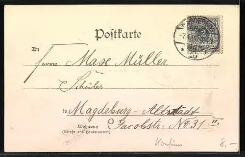 AK Kreuz mit Auge und Efeu, Konfirmation