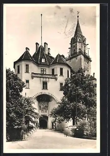 AK Sigmaringen, Blick zum Schlosstor