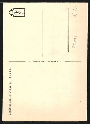 AK Freiburg i. Br., Innenansicht der Wallfahrtskapelle St. Ottilien