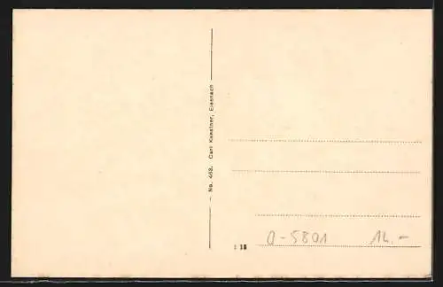 AK Schmerbach /S. G., Ortsansicht mit Inselsberg