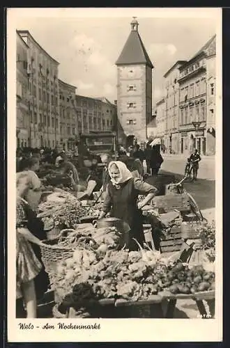 AK Wels, Partie am Wochenmarkt