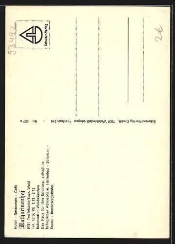 AK Treffelstein /Bayr. Wald, Hotel-Restaurant Katharinenhof
