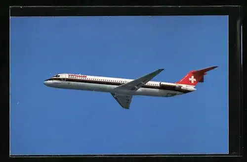 AK Flugzeug McDonnell-Douglas DC-9-51 von swissair im Flug