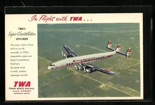 AK Boeing Super Constellation der TWA