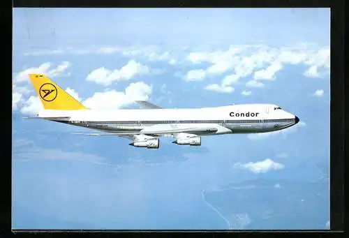AK Boeing 747 Jumbo Jet von Condor am Himmel