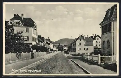 AK Aalen, Rombacherstrasse mit Passanten