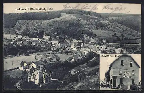 AK Blumenthal / Eifel, Hotel Eifeler Hof, Ortsansicht