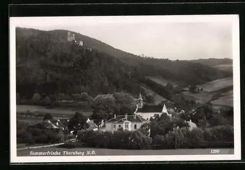 AK Thernberg /N. Ö., Ortsansicht mit Kirche