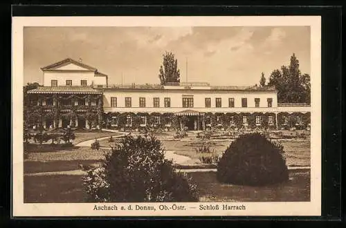 AK Aschach a. d. Donau, Schloss Harrach