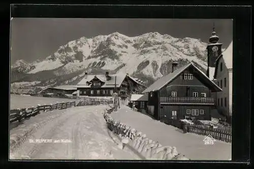 AK St. Rupert am Kulm, Ortspartie im Winter