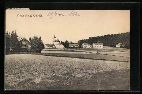 AK Kirchschlag /Ob.-Oe., Blick zur Kirche